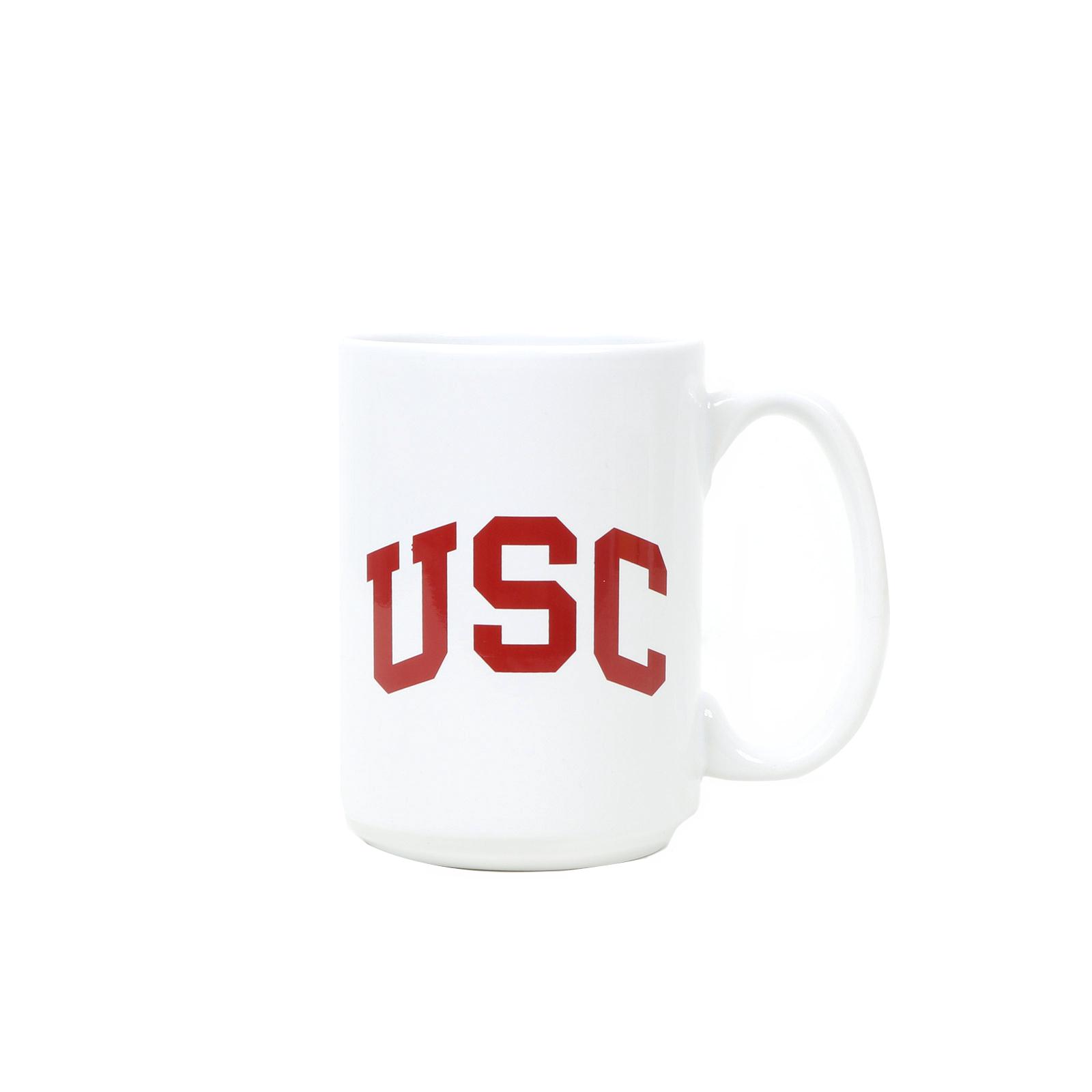 USC Arch White 15 oz El Grande Mug by The U Apparel & Gifts image01